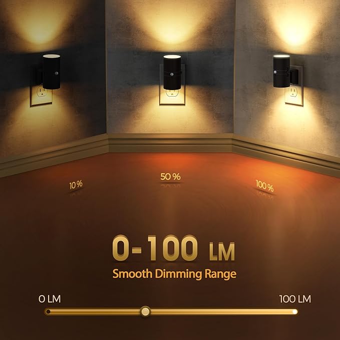 Briignite Motion Sensor Night Light, Motion Activated Plug in Night Lights - Image 2