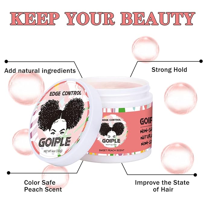 Edge Control Wax for Women Strong Hold Non-greasy Edge Control Smoother Edge Wax - Image 3