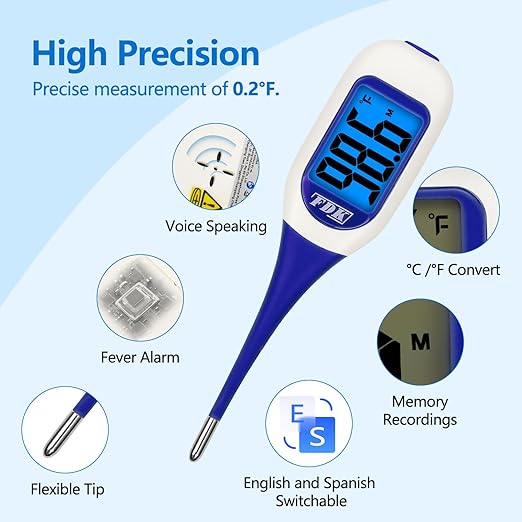 FDK Large LCD Screen Digital Thermometer - Image 2