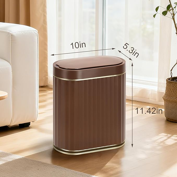 ELPHECO Bathroom Motion Sensor Trash can 2 Gallon Automatic Garbage Can - Image 2