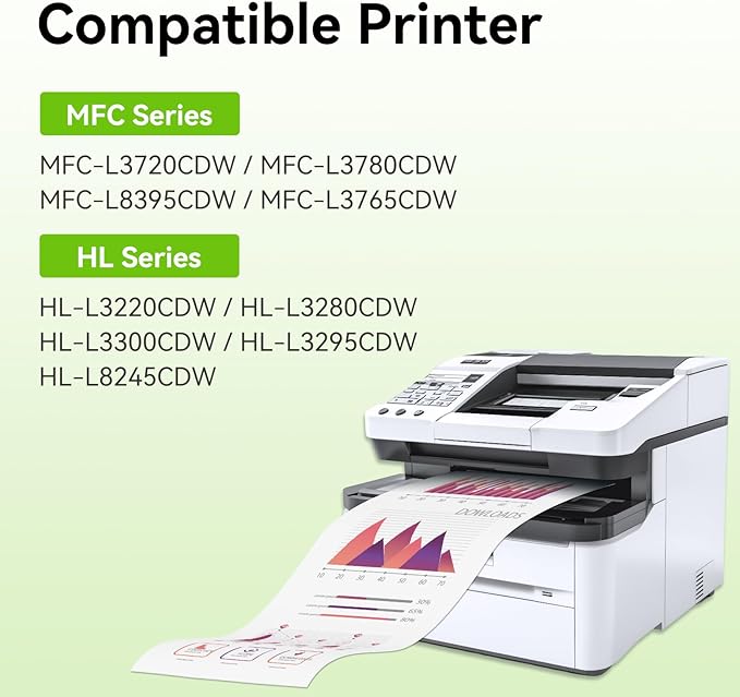 swiss toner Compatible TN229XL TN229 Toner Cartridges 5 Pack Replacement - Image 2