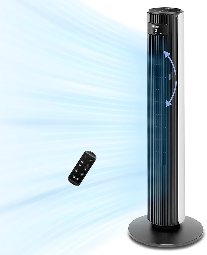LEVOIT Smart 42 inch Tower Fan for Bedroom, DC motor, Oscillating by Levoit