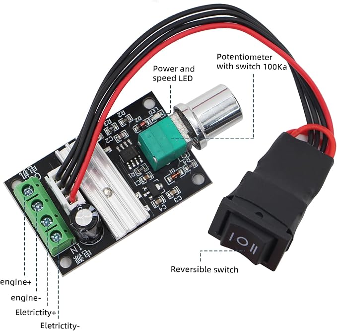 RioRand Small PWM DC Motor Speed Controller - Image 4