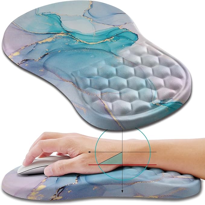 Hokafenle Ergonomic Mouse Pad Wrist Support, Wrist Rest Mousepad by Hokafenle
