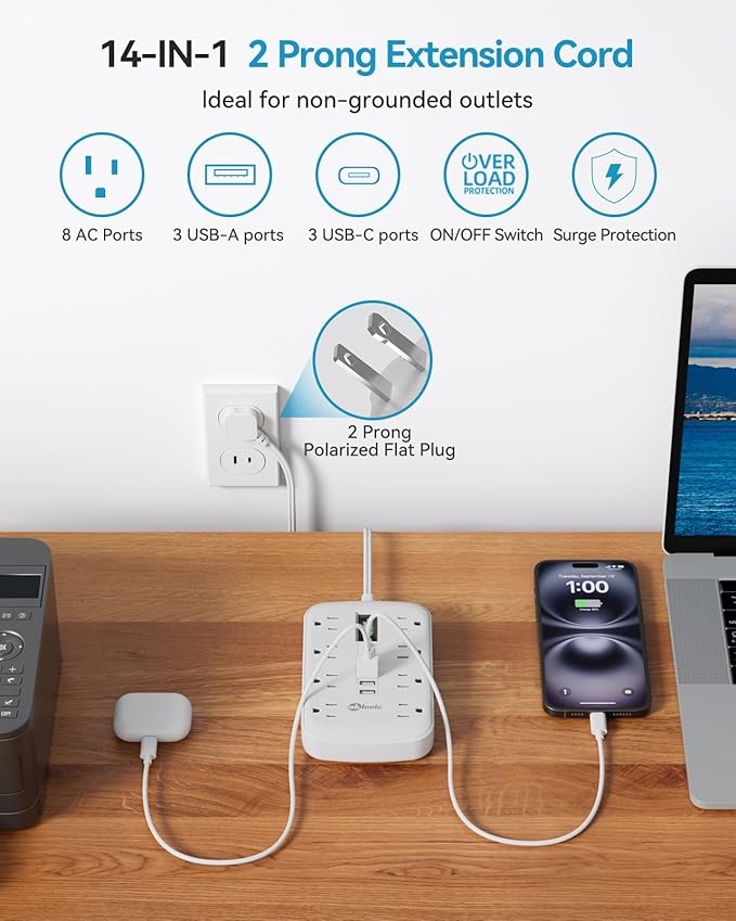 Short Extension Cord 3ft - Image 2