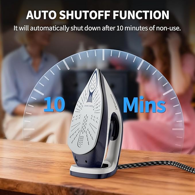 IRONDAY Steam Iron for Clothes, 1500W Professional Steam Station, 67.62oz Water - Image 6