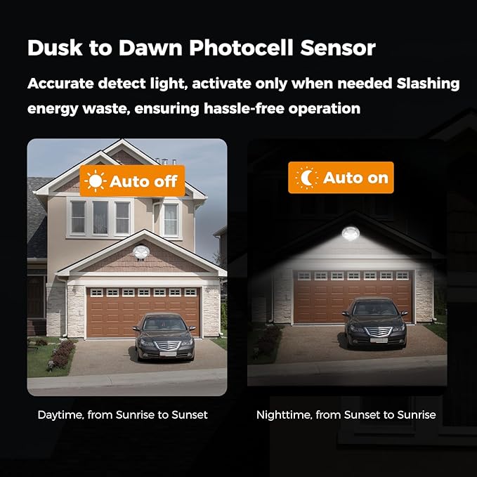 AIKVSXER 200W LED Barn Light 30000LM Dusk to Dawn LED Outdoor Area Security - Image 4