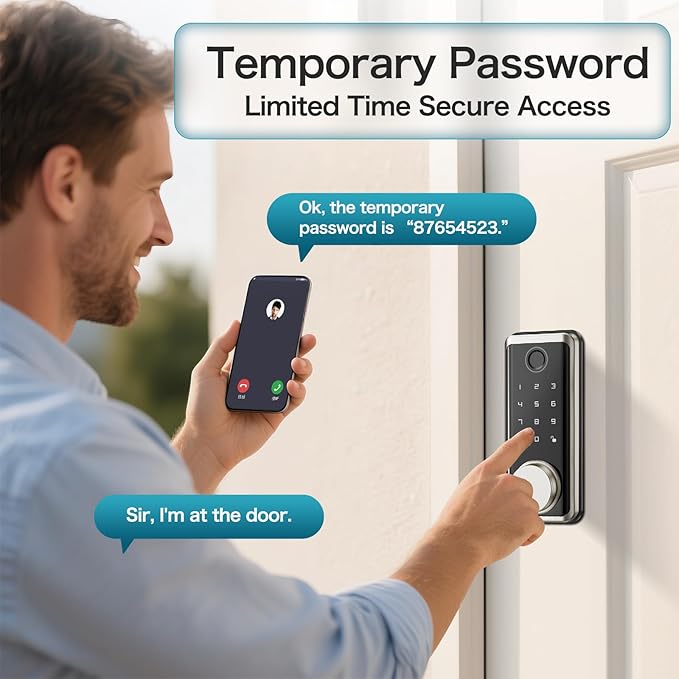 Keyless Entry Door Lock Deadbolt - Image 9