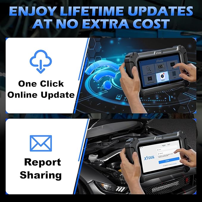 XTOOL D5 Car Code Reader and Reset Tool, Engine ABS SRS Transmission Car - Image 7
