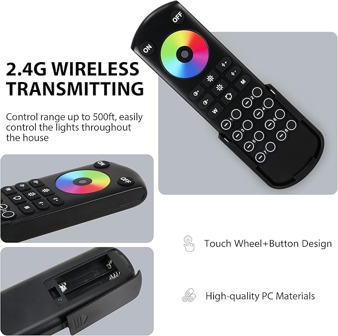 XXK RC05RFB RF Remoter, 8-Zone 2.4G Handheld RF Remote Control Compatible - Image 5