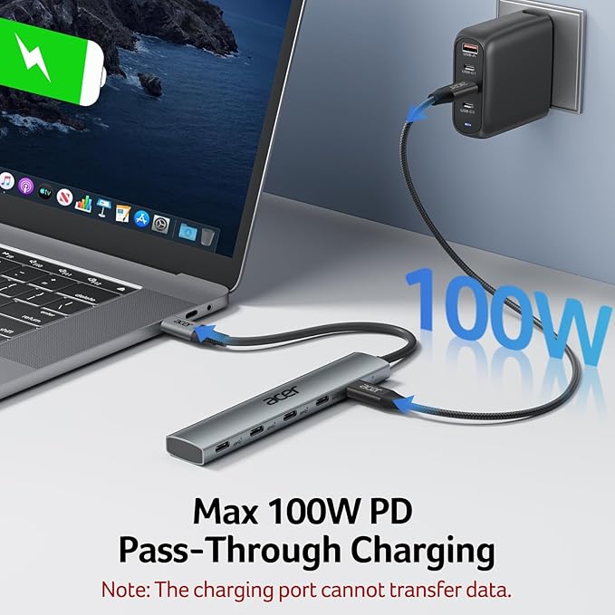 Acer 10 Gbps USB C Hub, USBC Splitter - Image 9