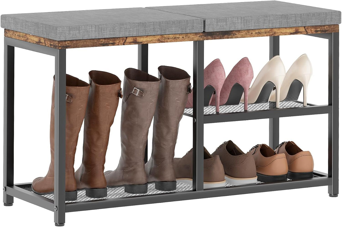 shoe rack for entryway, freestanding hidden shoe storage, main product view
