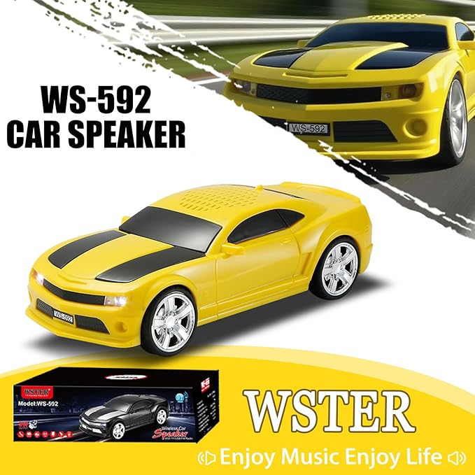 WSTER WS-592 Supercar Design Bluetooth Replica Speaker – Portable Car Model - Image 2