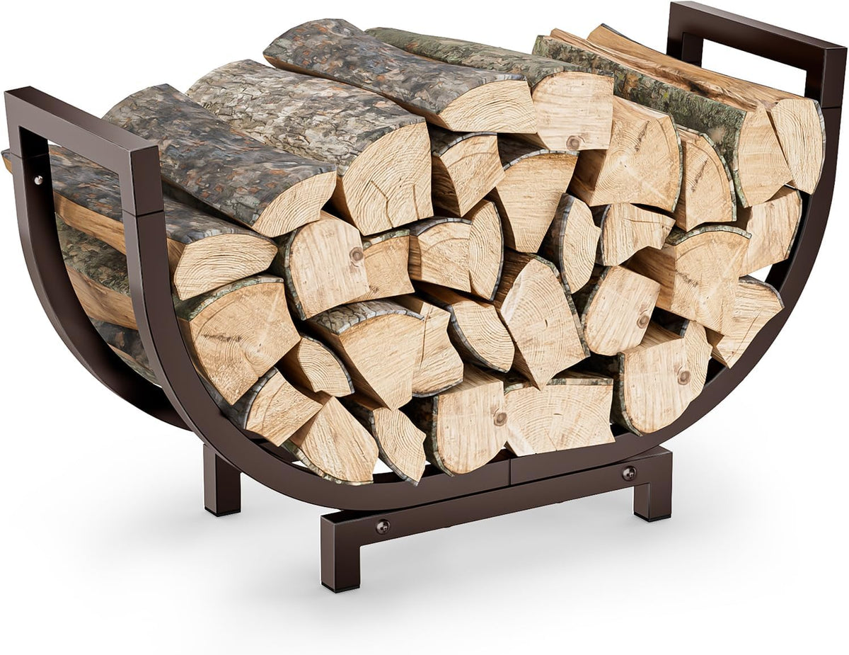 dicasser firewood rack outdoor and indoor firewood storage, main product view