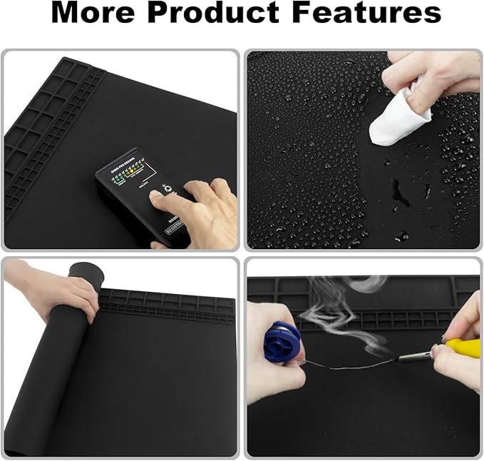Anti Static Soldering Mat, Extra Large 27.6" x 15.7" Heat Resistant 932°F Large - Image 6