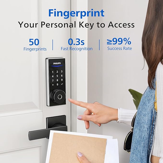 Philips Wi-Fi Smart Door Lock, Keyless Entry Door Lock - Image 4