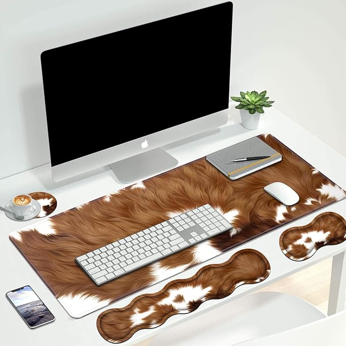4 in 1 Ergonomic Keyboard Wrist Rest & Mouse Pad Wrist Rest Set, Large XXL - Image 7
