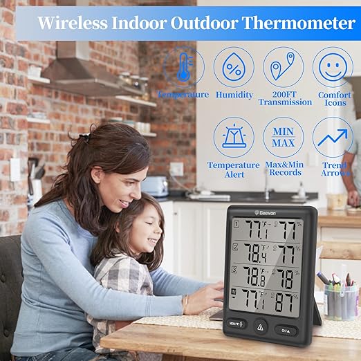 Geevon Indoor Outdoor Thermometer Wireless - Image 7