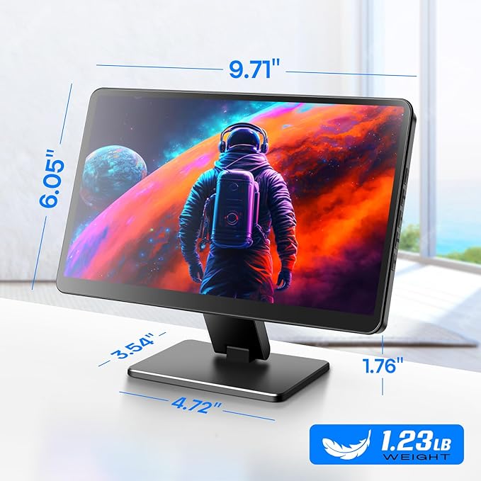 Touch Screen Monitor with Case, ROADOM 10.1’’ Raspberry Pi Screen, IPS FHD - Image 6