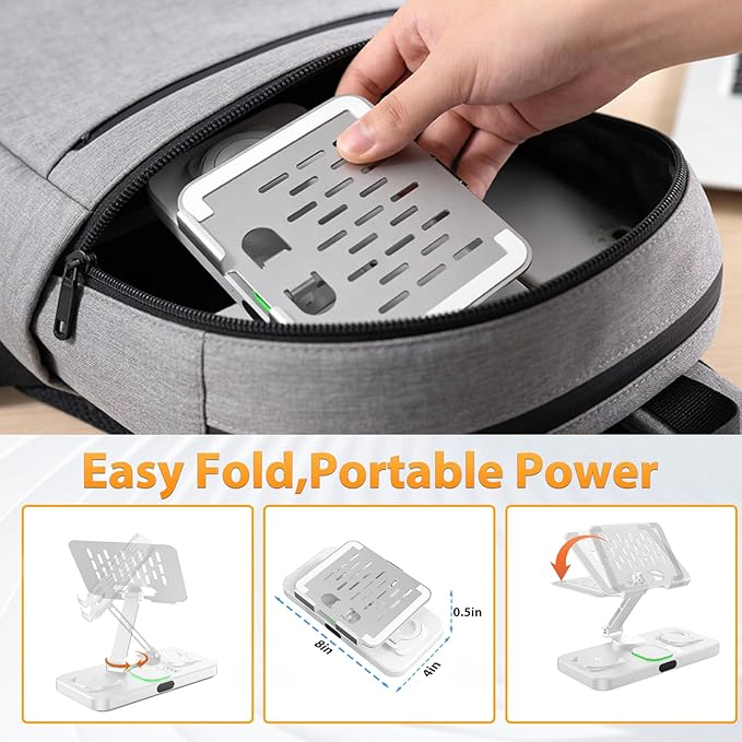 30W Charging Station for Apple Products, Foldable Wireless Charger - Image 7