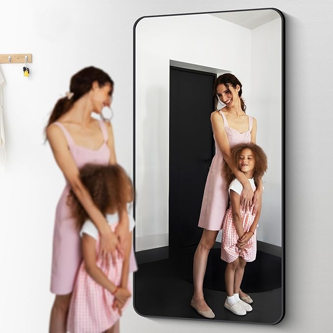 72" x 36"Bathroom Mirror, Matte Black Wall Mirror - Image 4