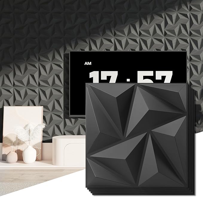 Art3d 3D Wall Panels 20 Pack, 11.8" x 11.8" PVC Wall Panels, Glue Up Wall Decor by Art3d