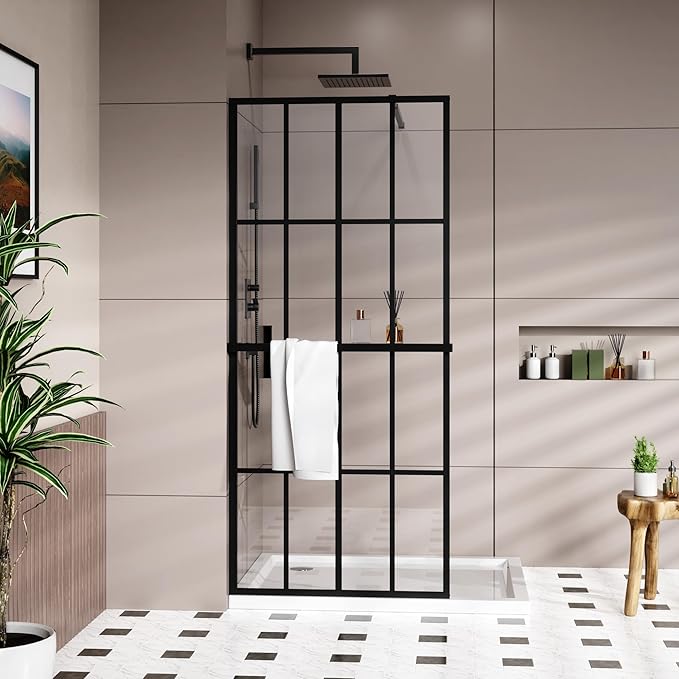 Goodyo 34" x 72" Shower Door Tempered Glass Shower Screen by Goodyo