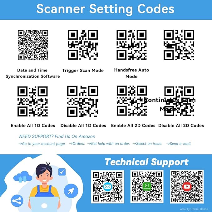 Alacrity Upgraded 2D Industrial Barcode Scanner - Image 2