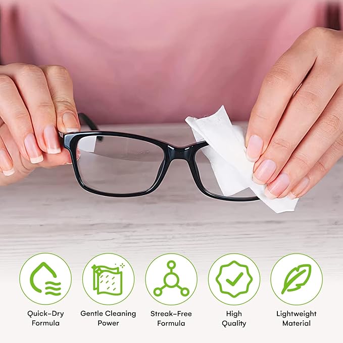 Care Touch Lens Wipes for Eyeglasses- 210 Count Individually Wrapped Pre- - Image 5