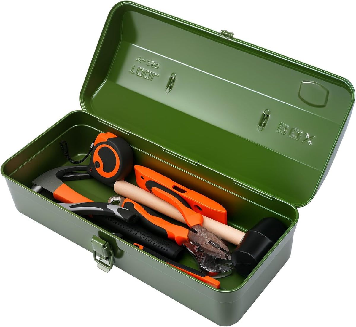 15 inch metal tool box with lock, main product view