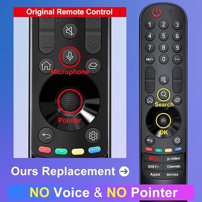 Magic-Remote Replacement for LG-Smart-TV-Remote-Control, Universal for LG Smart - Image 2