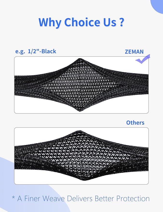 Cable Management Split Wire Loom Sleeve - Image 7