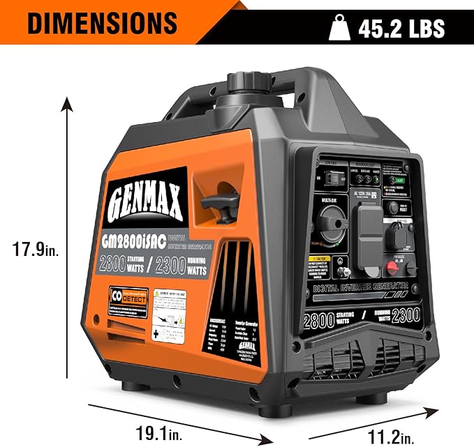 GENMAX Generator，EPA Compliant, Eco-Mode Feature, Ultra Lightweight - Image 7