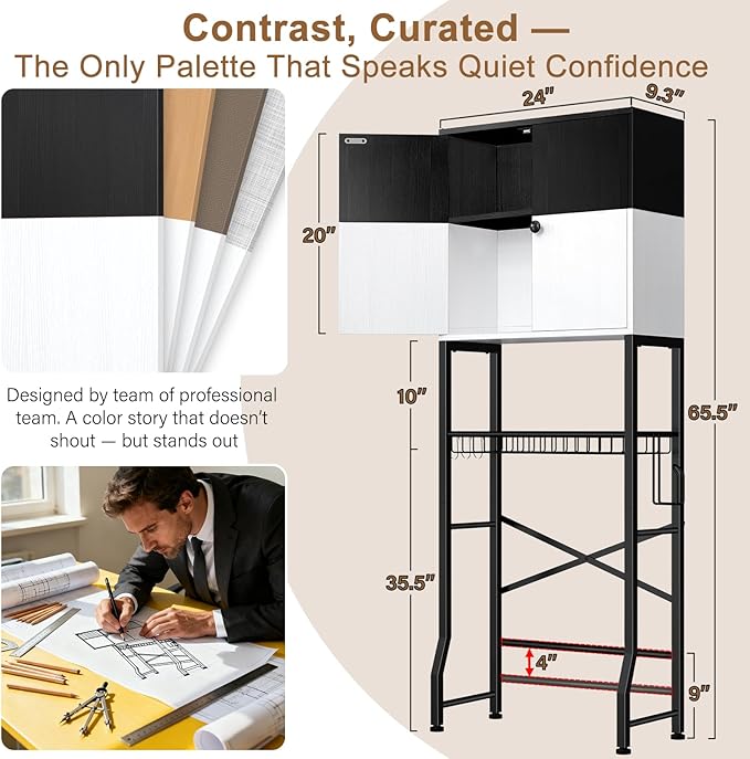 Over the Toilet Storage Cabinet - Image 2