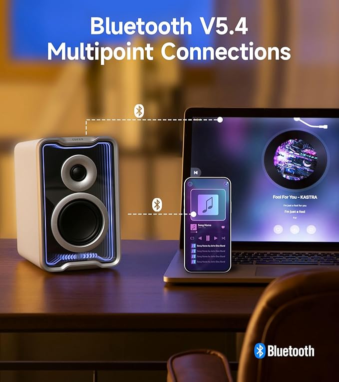 Edifier QR30 2.0 Desktop Active Speaker, Compact Bluetooth V5.4 Computer - Image 4