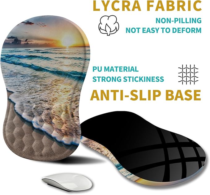 Hokafenle Ergonomic Mouse Pad Wrist Support, Wrist Rest Mousepad - Image 5