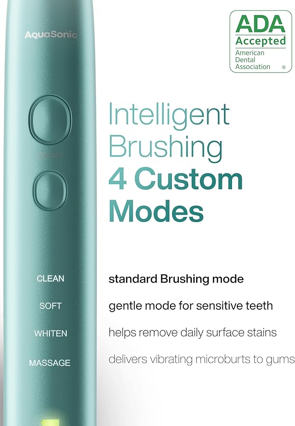 Aquasonic Vibe Series Ultra-Whitening Toothbrush – ADA Accepted Power Toothbrush - Image 4