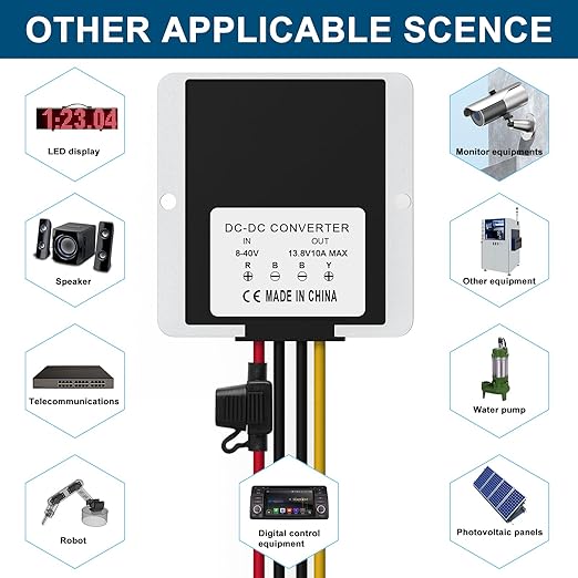 DC Voltage Reducer Converter DC 8V-40V to 13.8V 10A 138W Automatic Step Down Up - Image 8
