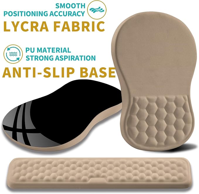 Hokafenle 2 in 1 Ergonomic Mouse Pad Wrist Support & Wrist Rest - Image 6