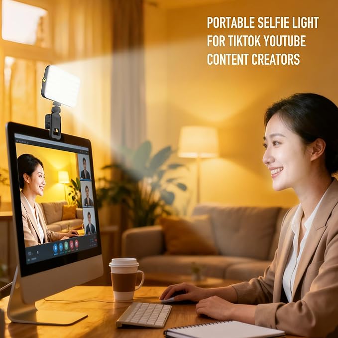Selfie Light with Built in Power Bank, 96+ CRI Studio Lighting - 2000mAh - Image 6