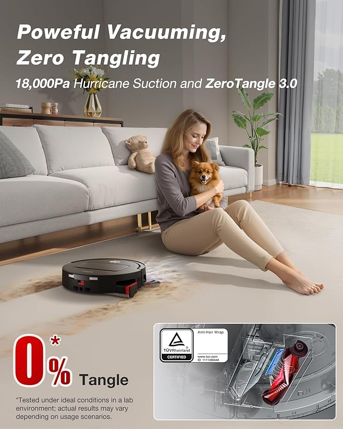 Yeedi M14 Plus Robot Vacuum and Mop, 000Pa Suction, OZMO Roller Instant - Image 5