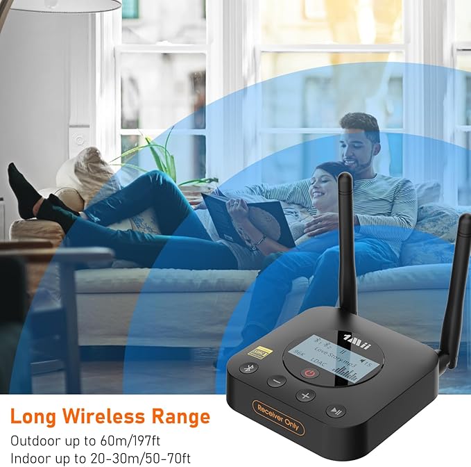 1Mii B06Pro+ Hi-Fi Bluetooth 5.2 Audio Receiver, LDAC Hi-Res Wireless Audio - Image 4