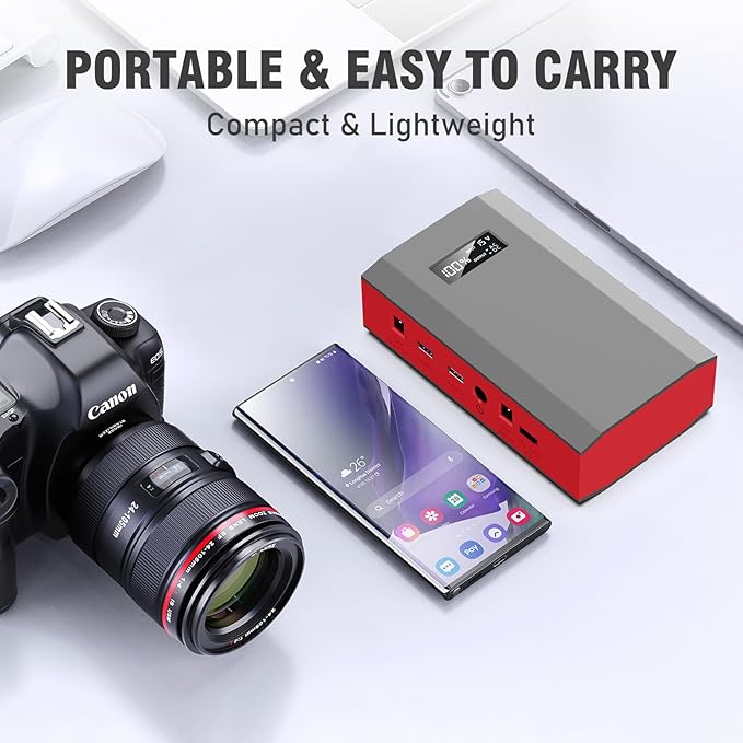 Portable Power Station with Foldable Solar Panel Charger 30W, 120W Camping - Image 8