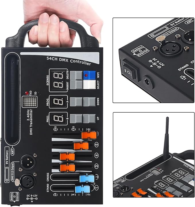 DMX Lighting Console, 54 Channels DMX Controller - Image 3