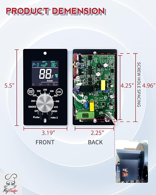 Universal PID Enhanced Grill Temperature Control Panel Replacement - Image 8