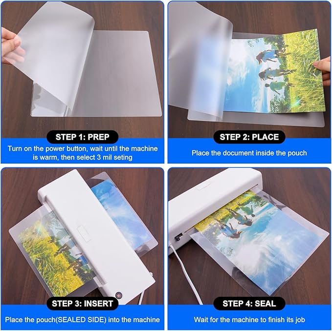BURVAGY 600 Pack Laminating Sheets, 3 Mil, 9 x 11.5 Inches Thermal Laminating - Image 8