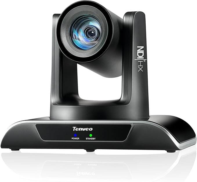 Tenveo NDI PTZ Camera AI Humanoid & Face Auto-Tracking, HDMI/LAN/USB3.0 PoE PTZ by Tenveo