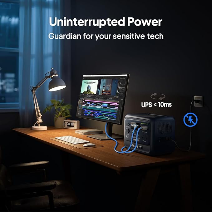 BLUETTI Elite 100 V2 Portable Power Station, 1024Wh LFP Battery Backup w/ 4 - Image 7