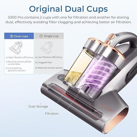 JIGOO S300 PRO Mattress Vacuum Cleaner - Image 3