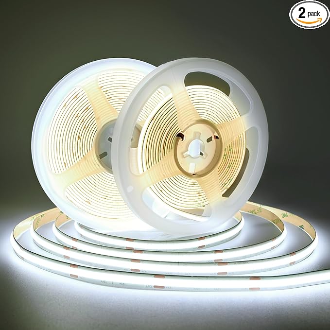 TUNICHX COB LED Strip Lights DC 12V LED Lights Flexible Super Bright LED Strips by TUNICHX